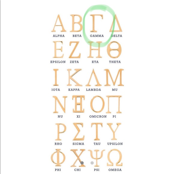 KEEP Collective | Gamma Greek Letter Charm - Picture 4 of 8